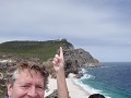 Wandeling op Kaap de Goede Hoop, met in de verte d