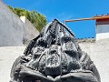 Recyclage kunstwerk met fietsbanden 