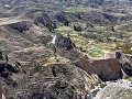 Panorama Colcavallei met terrassen, Peru
