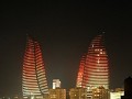 De Flame Towers by night