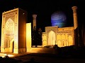Guri Amir mausoleum by night