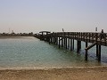De brug naar schelpeneiland Joal Fadiouth