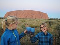 En we hebben geposeerd hoor bij Uluru!