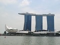 Een bekend zicht van Singapore: Marina Bay Resort.