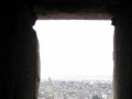 View from one of the holes at the Citadel of Alepp
