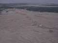 View at the ruines of Palmyra from the roof of the