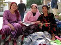 Women working at the bazaar.