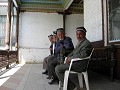 Old men at the tchaiana near the bazaar.