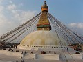Een van de grootste stupa 's ter wereld (Bodnath)