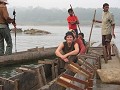 Bootje varen in het nationale park Chitwan...