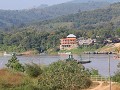 Chiang Khong bij de Mekong rivier met zicht op Lao