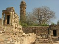 The tower of Victory in het fort van Chittorgarh.