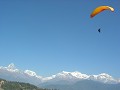 Mooi zicht op een stukje Himalaya vanuit mijn zete