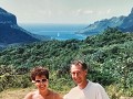 HET LANDSCHAP OP BORA BORA.