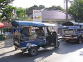Tuk tuk, het typische transportmiddel in Thailand.