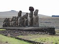 Ahu Tongariki 15 Moai on their platform.