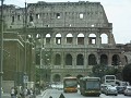The traffic circle that surrounds the Colosseum.