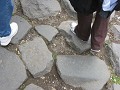 Old Roman walkway into the Colosseum..that's my fe