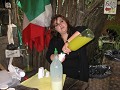 Samples of Limoncello...plain and cream.  And gues