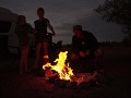 Met af en toe een kampvuurtje MET marshmallows.