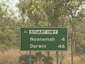 De laatste kilometers op de Stuart Highway.
