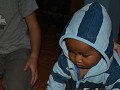 Spelen met Nicky, zoontje van Ning (homestay).