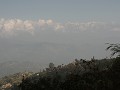Rijstvelden en de Himalaya