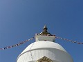 Op de World Peace Stupa.