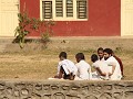 Deze school specialiseert de jongens in het sanskr