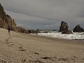 Maar toch heel stil op het strand.
