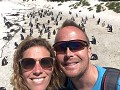 Pinguïns kijken aan Boulders Bay.