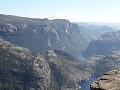 Fjorden andere kant Preikestolen.