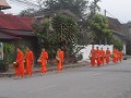 Luang Prabang - monnikenbedelronde (1)