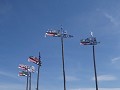 windwijzers in Nida, op het schiereiland Neringa, 