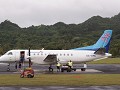 Dit is het grote vliegtuig van Air Rarotonga 