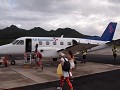Wij vliegen met een kleiner model naar Aitutaki...