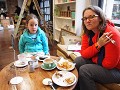 Even genieten van koffie en taart na ons ziekenhui