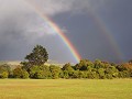 En na regen heb je zonneschijn en regenbogen