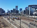 zicht op Southern Cross Station