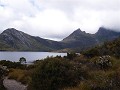  Dove Lake aan de voet van Mount Cradle