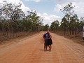deze unsealed road in Undara Volacanic NP is in te