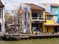  we wandelen de 'river walk'