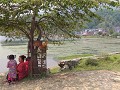 Pokhara ligt aan het Fewa meer
