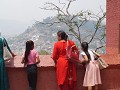  genieten van het uitzicht over Kathmandu