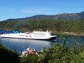  de ferry die ons van zuidereiland naar noordereil
