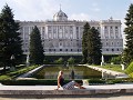 Palacio Real vanuit Jardines de Sabatini
